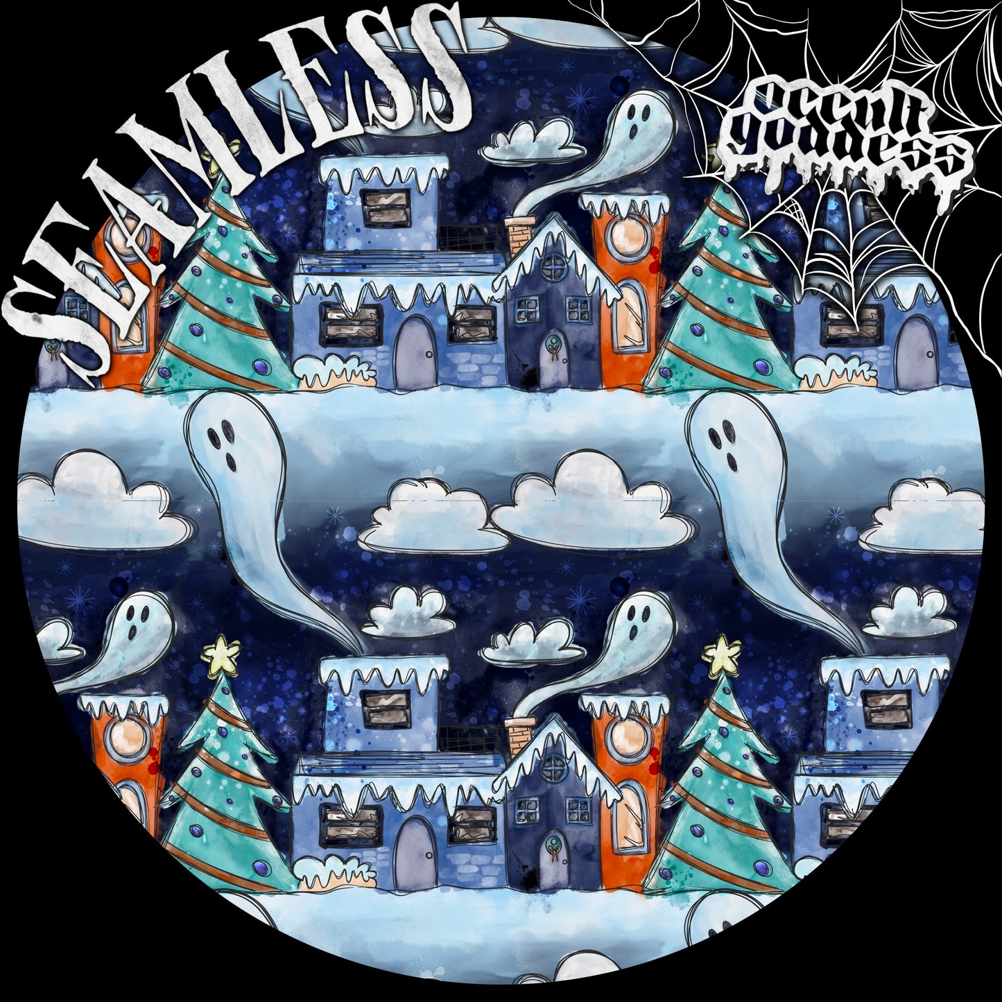 Spooky Winter Watercolor
